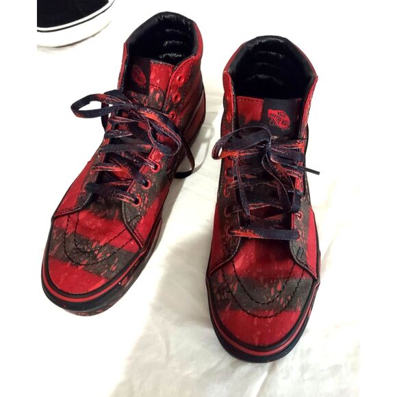 Vans Rare Limited Edition Nightmare On Elm Street Freddy Krueger SK8-Hi Sneakers - Picture 3 of 15